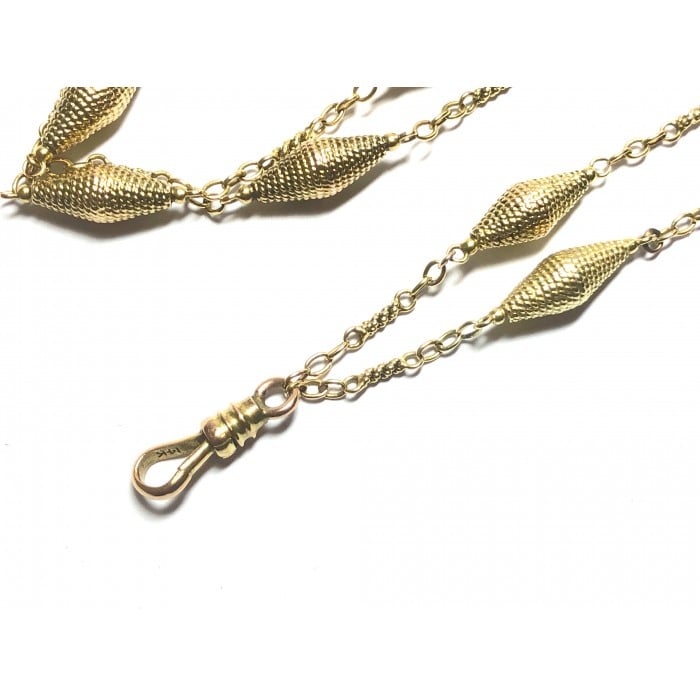 Vintage 14ct Yellow Gold Long Chain